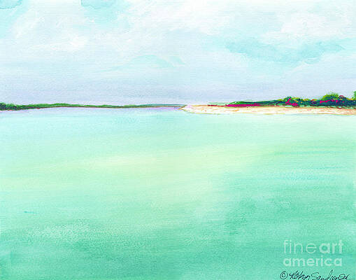 Turquoise Caribbean Beach Horizontal by Robyn Saunders Turquoise Caribbean Beach Horizontal by Robyn Saunders