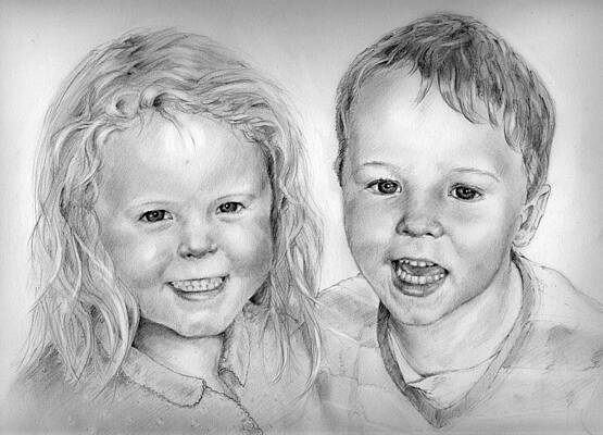 Little Boy And Girl Drawings Fine Art America