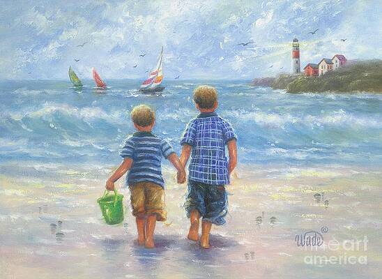 Two Little Boys Art for Sale - Fine Art America