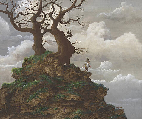 Two Trees on a Hill by Peter Rashford Two Trees on a Hill by Peter Rashford