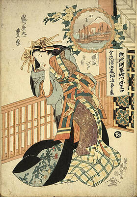 Ukiyo-e. Album with 52 prints. No 09 Print by Utagawa Kunisada