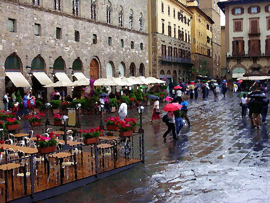 Umbrellas - Piazza de la Signoria - Florence by Jacqueline M Lewis Umbrellas - Piazza de la Signoria - Florence by Jacqueline M Lewis