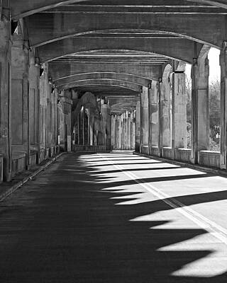 Wall Art - Photograph - Under 12th Street Light and Shadows by Kevin Anderson