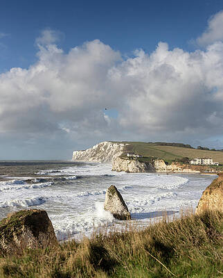 Wall Art - Photograph - Up On The Cliffs At Freshwater Bay by S0ulsurfing - Jason Swain