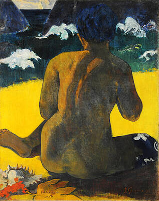 Vahine no te miti.Femme a la mer. Mujer del mar Print by Paul Gauguin