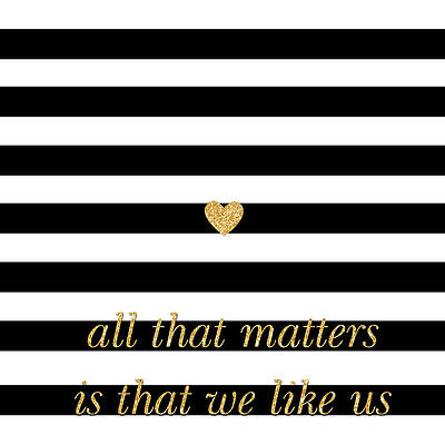 Wall Art - Digital Art - Valentine's Stripe II by South Social Studio