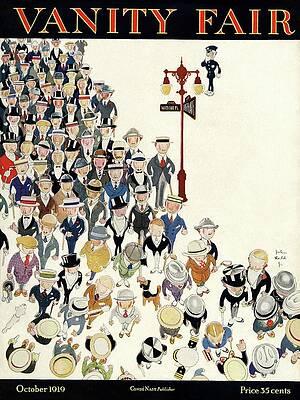 Wall Art - Photograph - Vanity Fair Cover Featuring A Crowd by John Held Jr