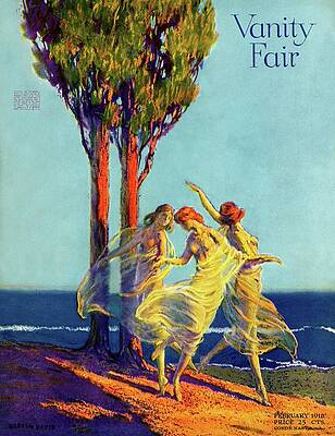 Wall Art - Photograph - Vanity Fair Cover Featuring Three Nymphs Dancing by Warren Davis
