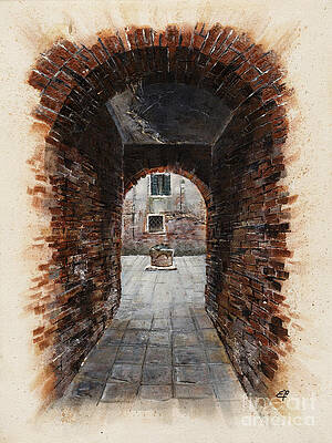 Venetian courtyard 01 Elena Yakubovich by Elena Daniel Yakubovich