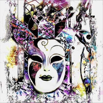 Wall Art - Painting - Venetian Mask by Barbara Chichester