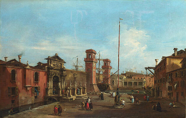 Venice - The Arsenal Print by Francesco Guardi