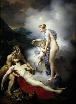 Venus Healing Aeneas Print by Merry-Joseph Blondel