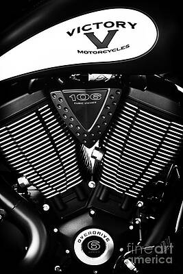 Wall Art - Photograph - Victory Motorcycle Monochrome by Tim Gainey