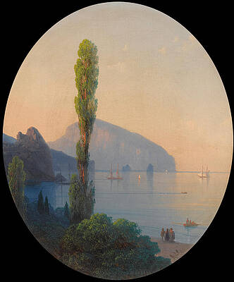 View of the Ayu Dag Print by Ivan Konstantinovich Aivazovsky