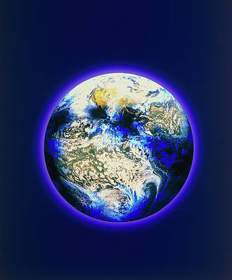 Wall Art - Photograph - View Of The Earth During A Total Solar Eclipse by Science Photo Library