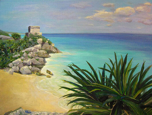 View of Tulum by Robie Benve View of Tulum by Robie Benve