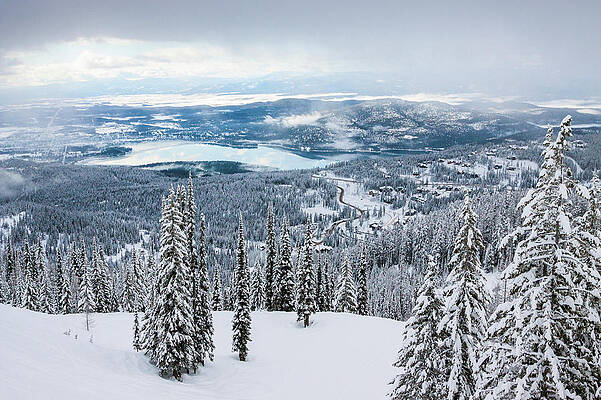 Wall Art - Photograph - View Of Whitefish Lake From Whitefish by Craig Moore
