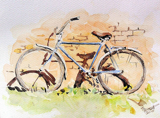 Old bike painting hotsell