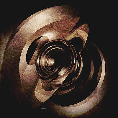 Wall Art - Digital Art - Vintage Metal Abstract by Phil Perkins