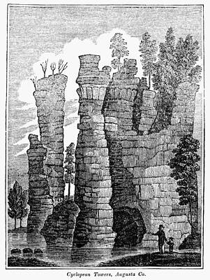 Wall Art - Painting - Virginia Cyclopean Towers by Granger