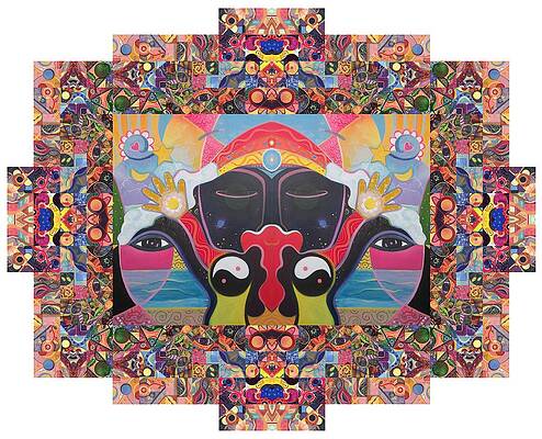 Wall Art - Painting - Visions of No Small Dreams and The Joy of Design by Helena Tiainen