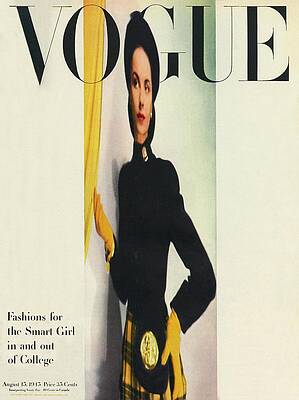 Wall Art - Photograph - Vogue Cover Featuring A Distorted Image by Erwin Blumenfeld