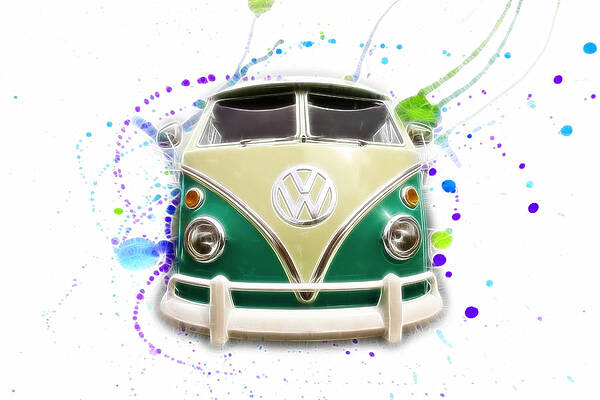 VW Bus Paint Splat by Steve McKinzie VW Bus Paint Splat by Steve McKinzie