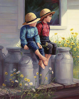 Baby Sitting Paintings for Sale - Fine Art America