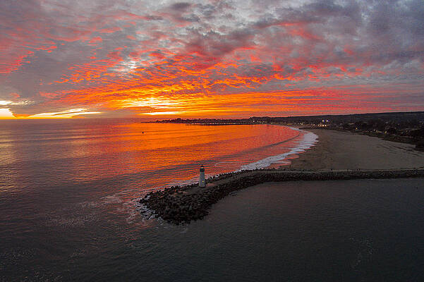 Walton Lighthouse Ablaze by David Levy Walton Lighthouse Ablaze by David Levy
