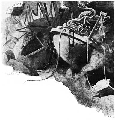 Wall Art - Drawing - War Of The Worlds, 1898 by Granger