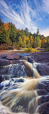 Wall Art - Photograph - Waterfall Mirrored in the Sky by Leda Robertson