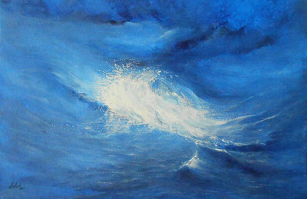 Wall Art - Painting - Wave Surge by Jane See