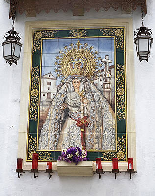 Wall Art - Photograph - Weeping Virgin - CORDOBA by Lorraine Devon Wilke