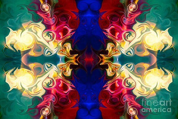 Wall Art - Digital Art - Welcoming A New Reality Abstract Pattern Artwork by Omaste Witko by Omaste Witkowski
