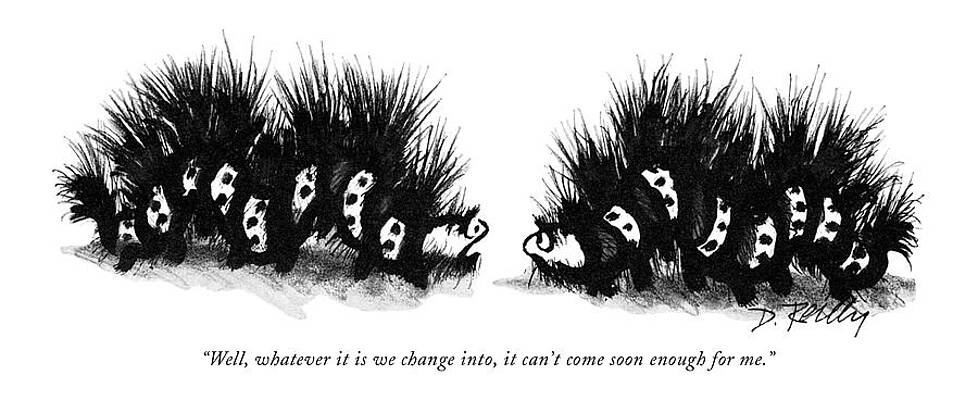 Wall Art - Drawing - Well, Whatever It Is We Change Into, It Can't by Donald Reilly