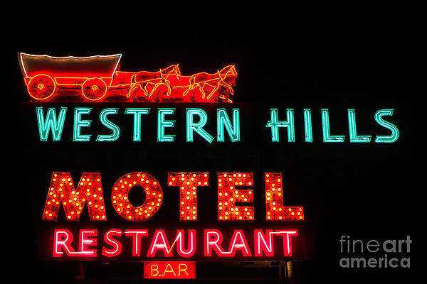 Western Hills Motel Sign by Sue Smith Western Hills Motel Sign by Sue Smith