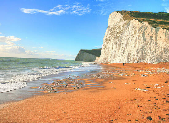 Weymouth cliffs by DAVID VALENTYNE