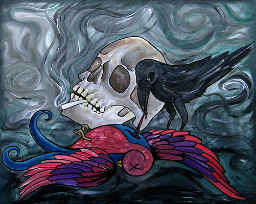 When the sparrow met the raven by Aarron Laidig When the sparrow met the raven by Aarron Laidig