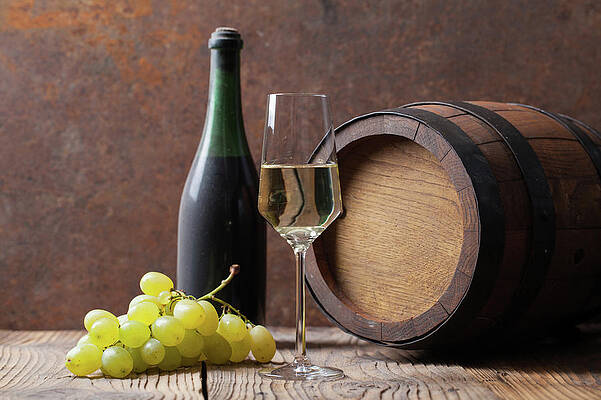 Wall Art - Photograph - White Wine by Sematadesign