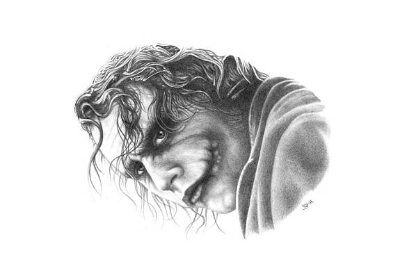 Wall Art - Drawing - Why So Serious by JWB Art Unlimited