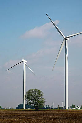 Wall Art - Photograph - Wind Turbine With Missing Blade by Science Photo Library