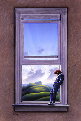 Wall Art - Painting - Window of Dreams by Jerry LoFaro