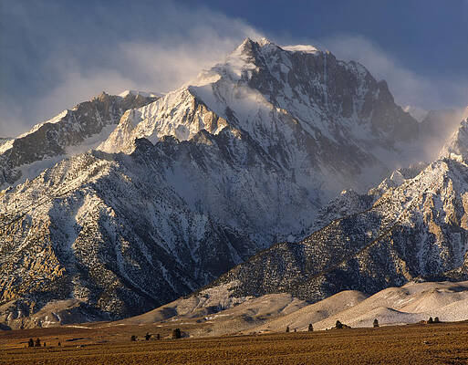 Wall Art - Photograph - 2M6474-Winter Winds over Mt. Williamson  by Ed  Cooper Photography