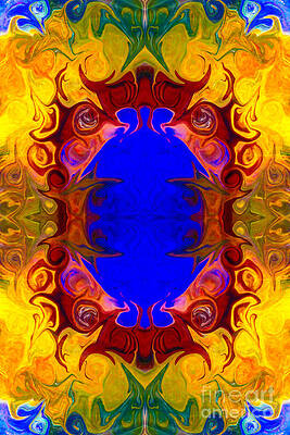 Wall Art - Painting - Wisdom of the Ages Abstract Patterned Artwork by Omaste Witkowski by Omaste Witkowski