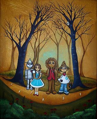 Paintings that Sparkle on X: 80x100cm Wizard of Oz Completed