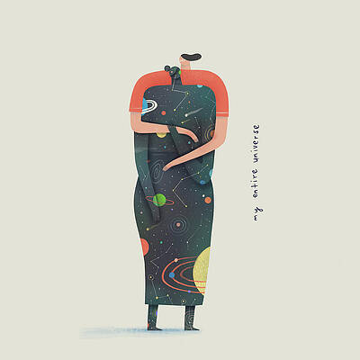 Wall Art - Photograph - Woman Embracing Female Partner Who by Ikon Images