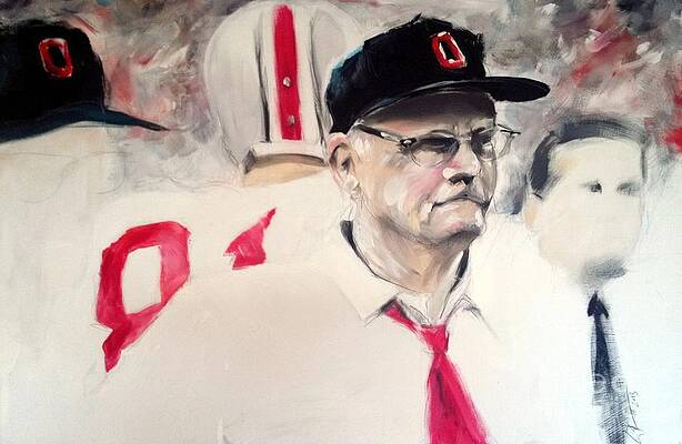 Ohio State Football National Championship Trophy Woody Hayes Mural iPhone 7  Case by Scott McGuire - Fine Art America