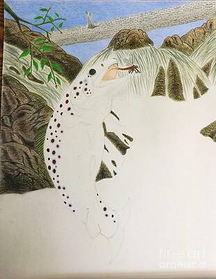 Wall Art - Drawing - Work In Progress Step 6 by Gerald Strine