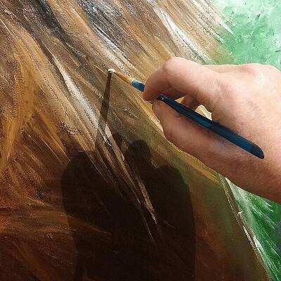 Wall Art - Photograph - Work In Progress.  This Is The Size Of by Abbie Shores