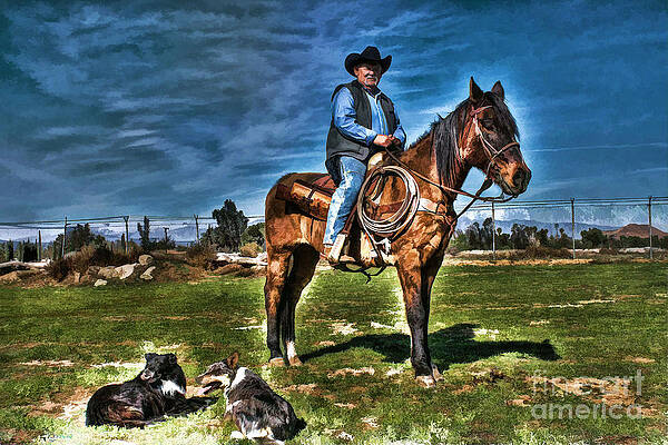 Wall Art - Photograph - Working the Ranch by Tommy Anderson